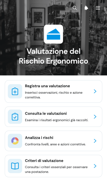 Applicazione per la Valutazione del Rischio Ergonomico