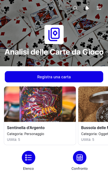 Applicazione per l’Analisi delle Carte da Gioco