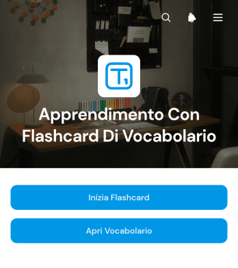Applicazione per l’Apprendimento del Vocabolario con Schede Didattiche