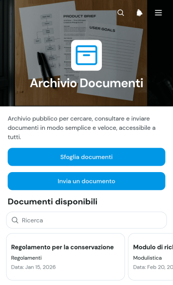 Applicazione per l'Archivio di Documenti