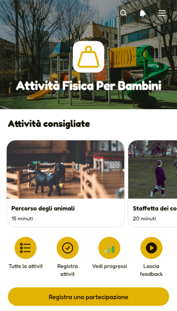 Applicazione per l’Attività Fisica dei Bambini