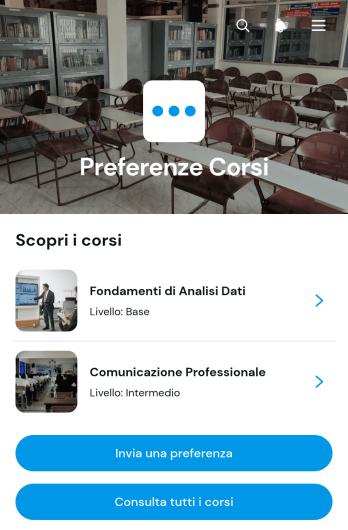Applicazione per le Preferenze sui Corsi