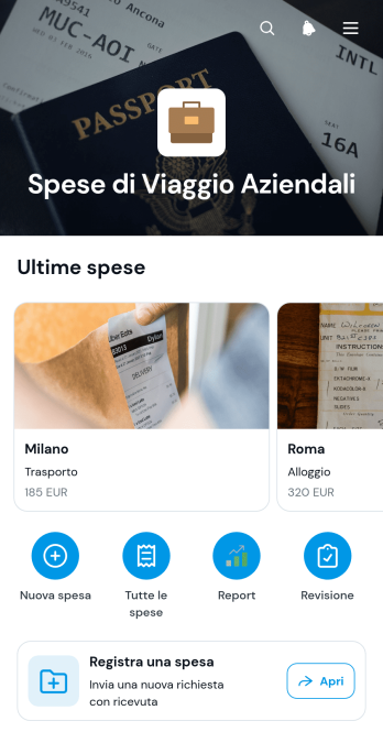Applicazione per le Spese di Viaggio Aziendali
