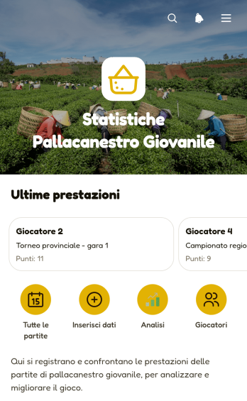 Applicazione per le Statistiche del Basket Giovanile