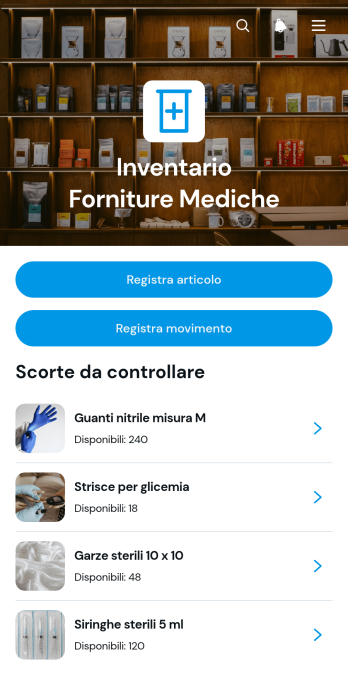 Applicazione per l’Inventario di Forniture Mediche