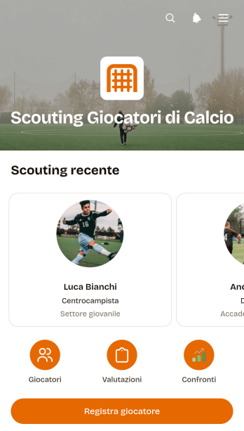 Applicazione per l’Osservazione di Calciatori