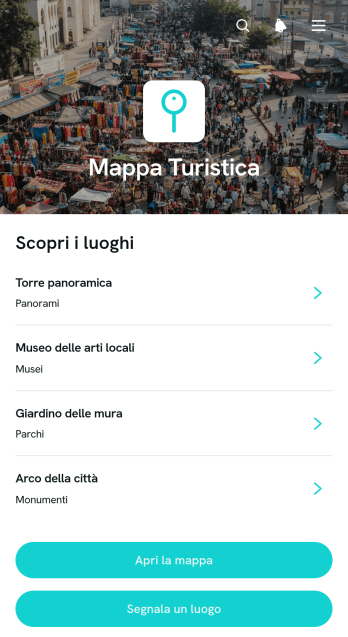 Applicazione per Mappa Turistica