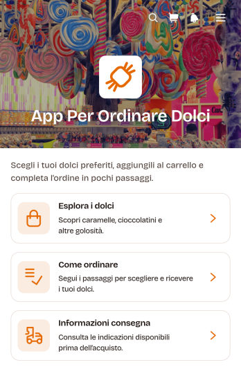 Applicazione per Ordinare Caramelle
