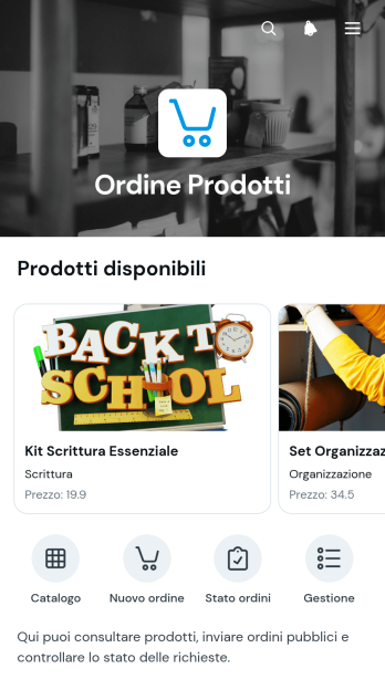 Applicazione per Ordini di Prodotti