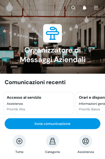 Applicazione per Organizzare i Messaggi Aziendali