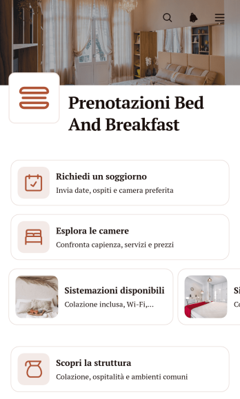 Applicazione per Prenotazioni di Pernottamento e Prima Colazione
