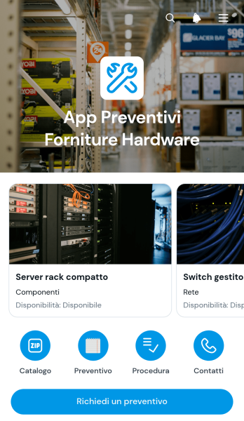 Applicazione per Preventivi di Forniture Informatiche