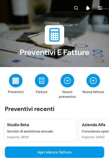 Applicazione per Preventivi e Fatture