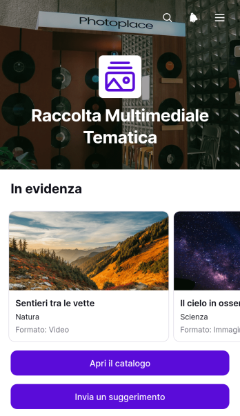 Applicazione per Raccolta Multimediale a Tema