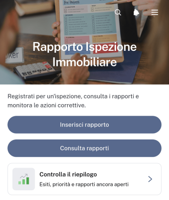 Applicazione per Rapporti di Ispezione Immobiliare