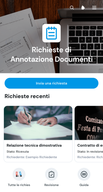 Applicazione per Richieste di Annotazione dei Documenti