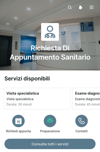 Applicazione per Richieste di Appuntamenti Sanitari