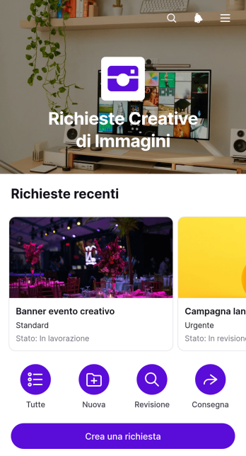 Applicazione per Richieste di Immagini Creative