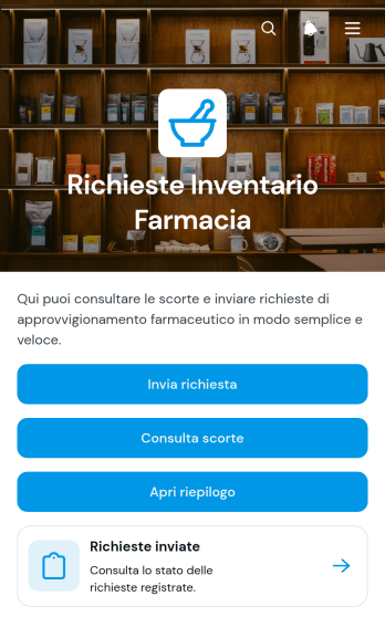 Applicazione per Richieste di Inventario della Farmacia