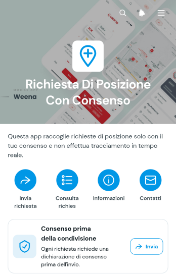 Applicazione per Richieste di Posizione Basate sul Consenso