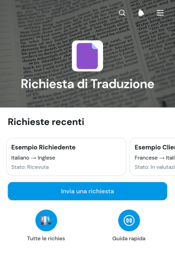 Applicazione per Richieste di Traduzione