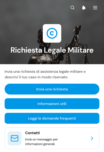 Applicazione per Richieste Legali Militari