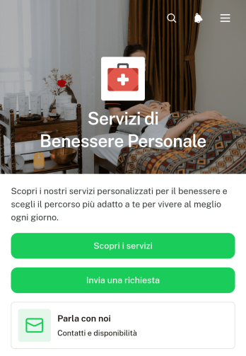 Applicazione per Servizi di Benessere Personale