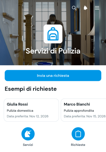 Applicazione per Servizi di Pulizia