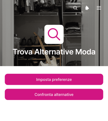Applicazione per Trovare Alternative di Moda