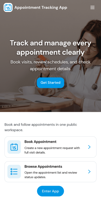 Appointment Tracking App Template