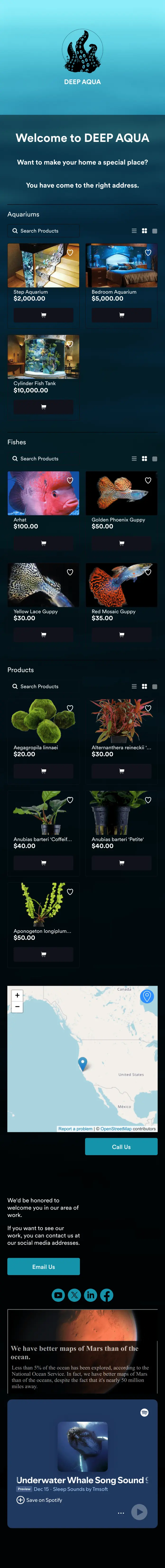 Aquarium Supplies Selling App