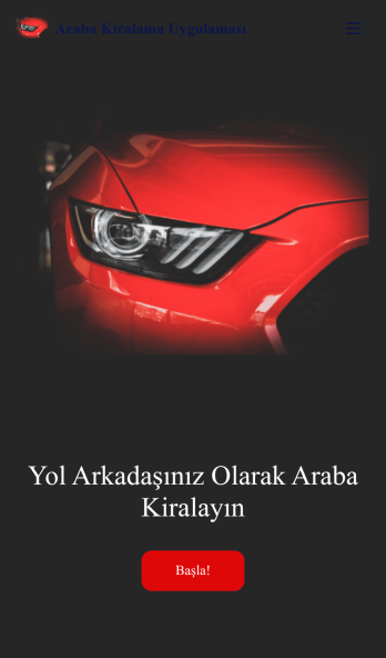 Araba Kiralama Uygulama Șablonu