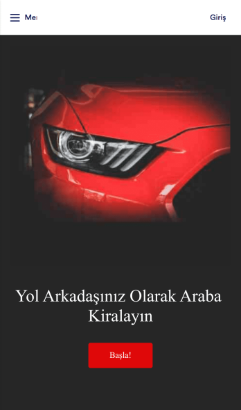 Araba Kiralama Uygulama Șablonu
