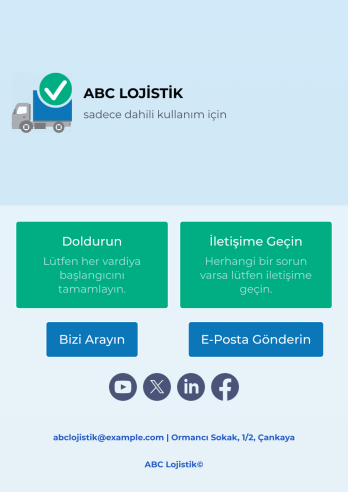 Araç Muayene Kontrol Listesi Uygulaması Template