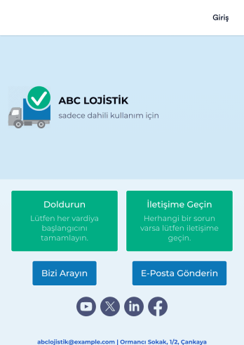 Araç Muayene Kontrol Listesi Uygulaması Template