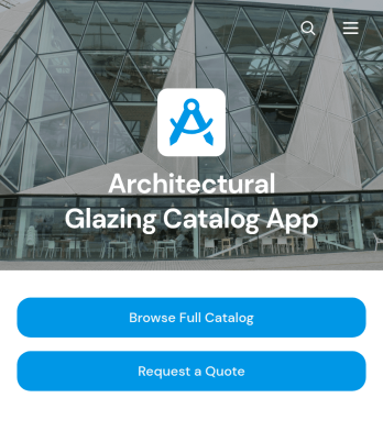 Architectural Glazing Catalog App Template