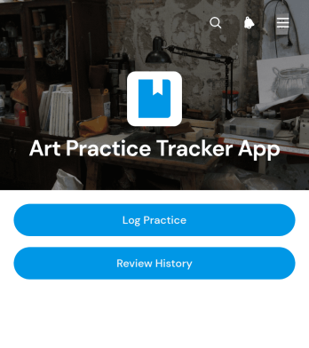 Art Practice Tracker App Template