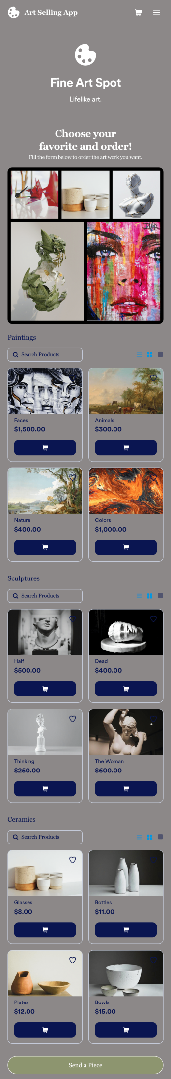 Art Selling App Template