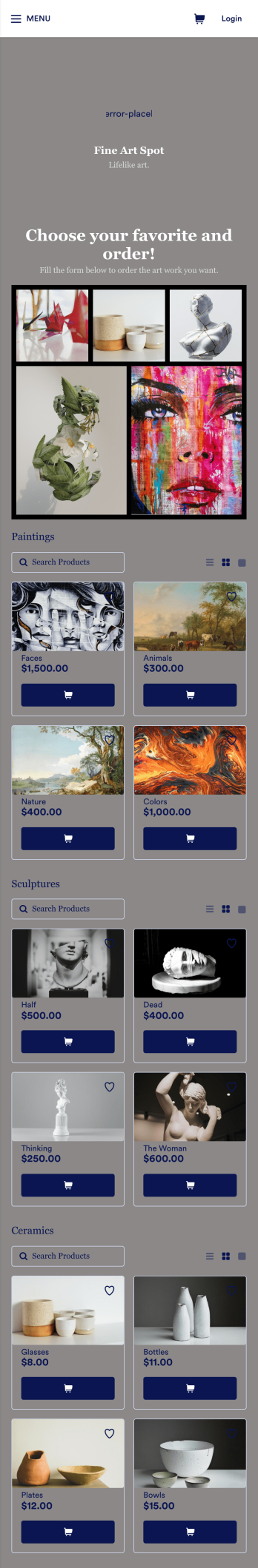 Art Selling App Template