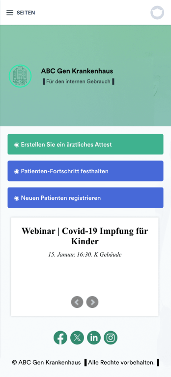 Ärztliches Attest App Template
