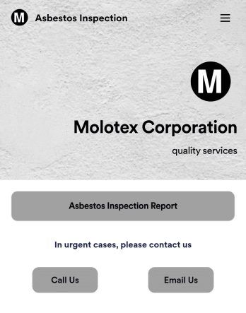 Asbestos Inspection App Template