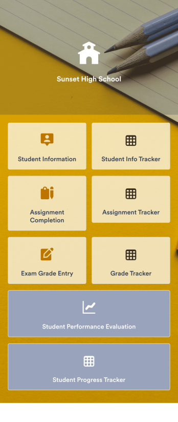 Assignment Tracking App Template