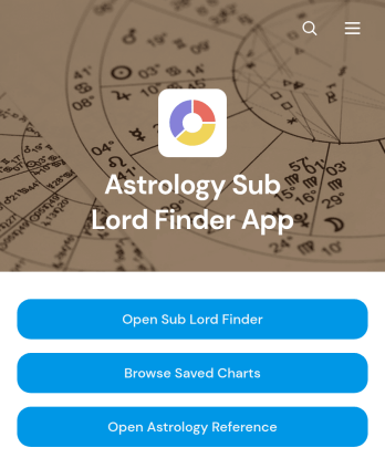 Astrology Sub Lord Finder App Template