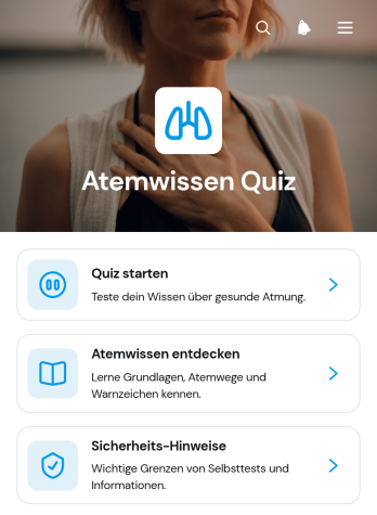 Atemwissensquiz-App