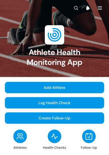 Athlete Health Monitoring App Template