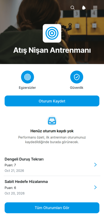 Atıcı Nişan Eğitimi Uygulama Șablonu