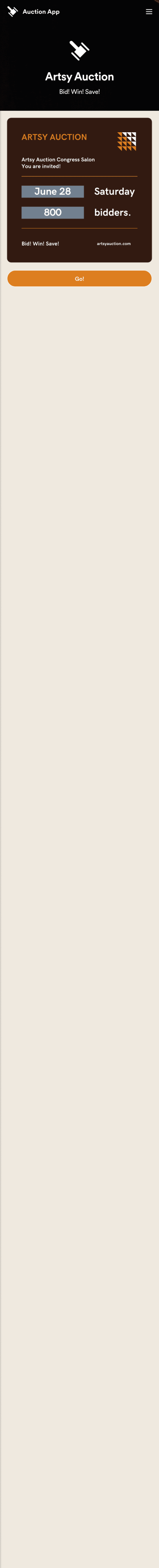 Customizable Auction App