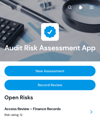 Audit Risk Assessment App Template