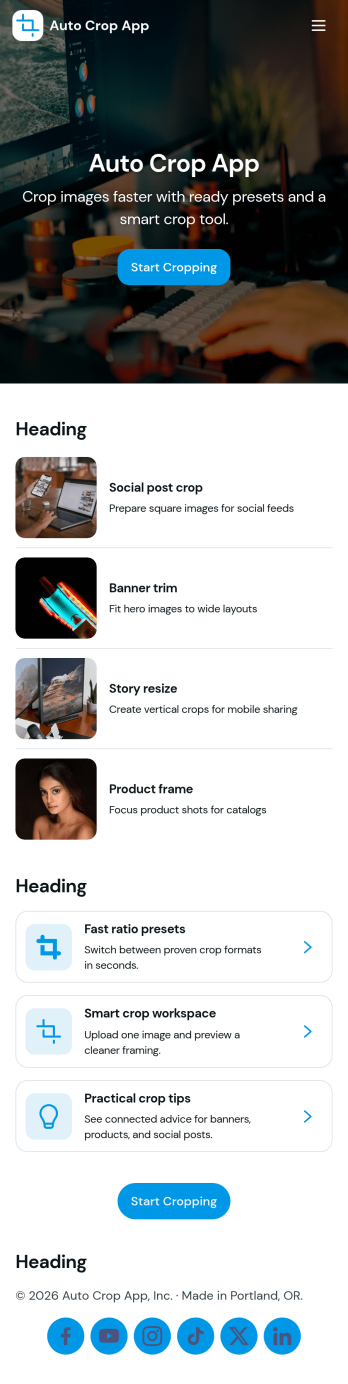 Auto Crop App Template
