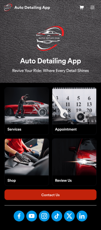 Auto Detailing App Template